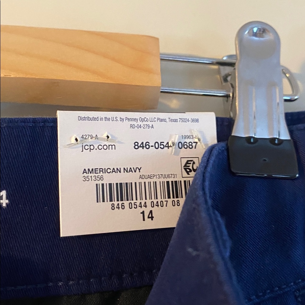 Women’s St John’s Bay Navy Blue wide leg trousers NWT - Picture 3 of 6